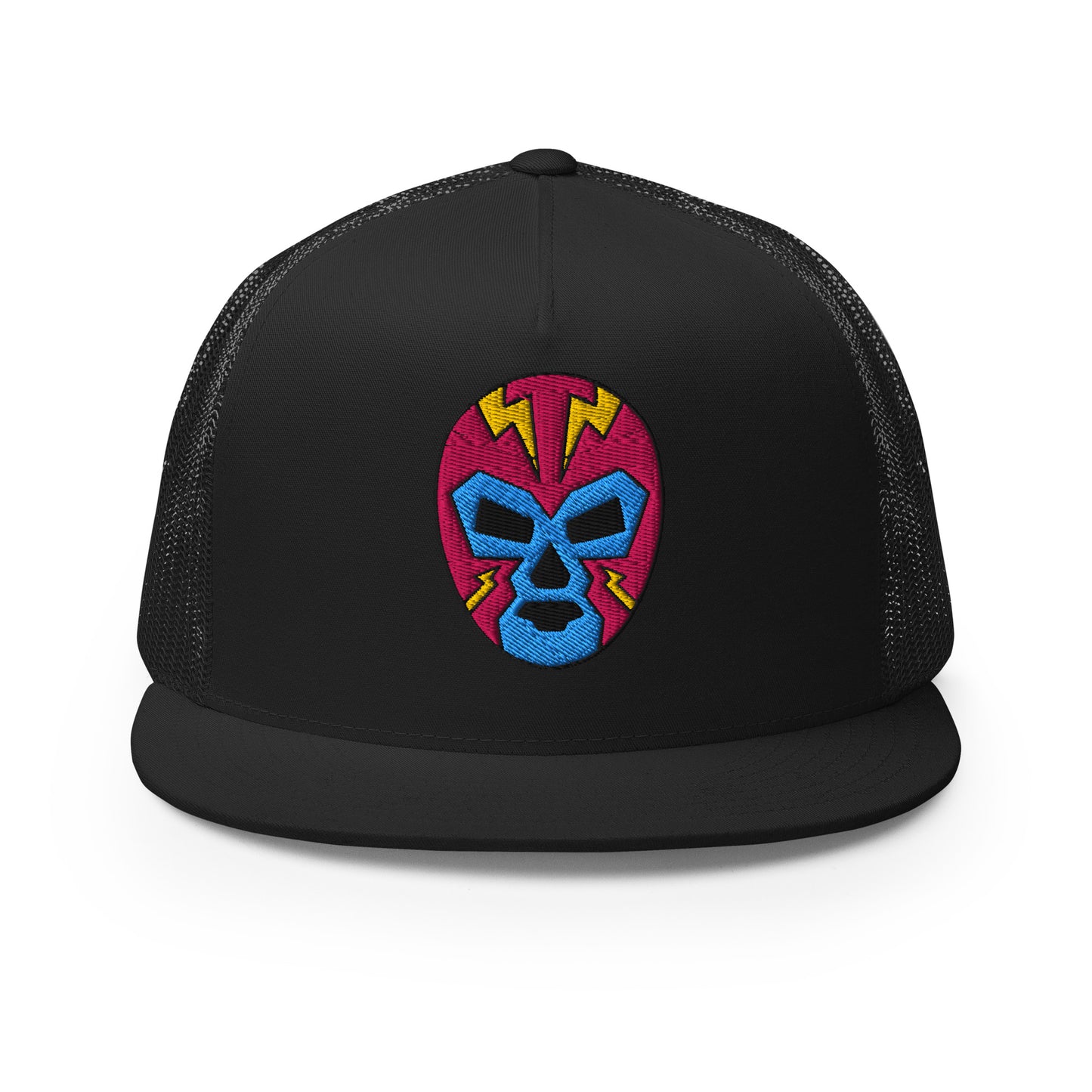 original luchador mask lucha libre trucker cap snapback hat by charlotte rose