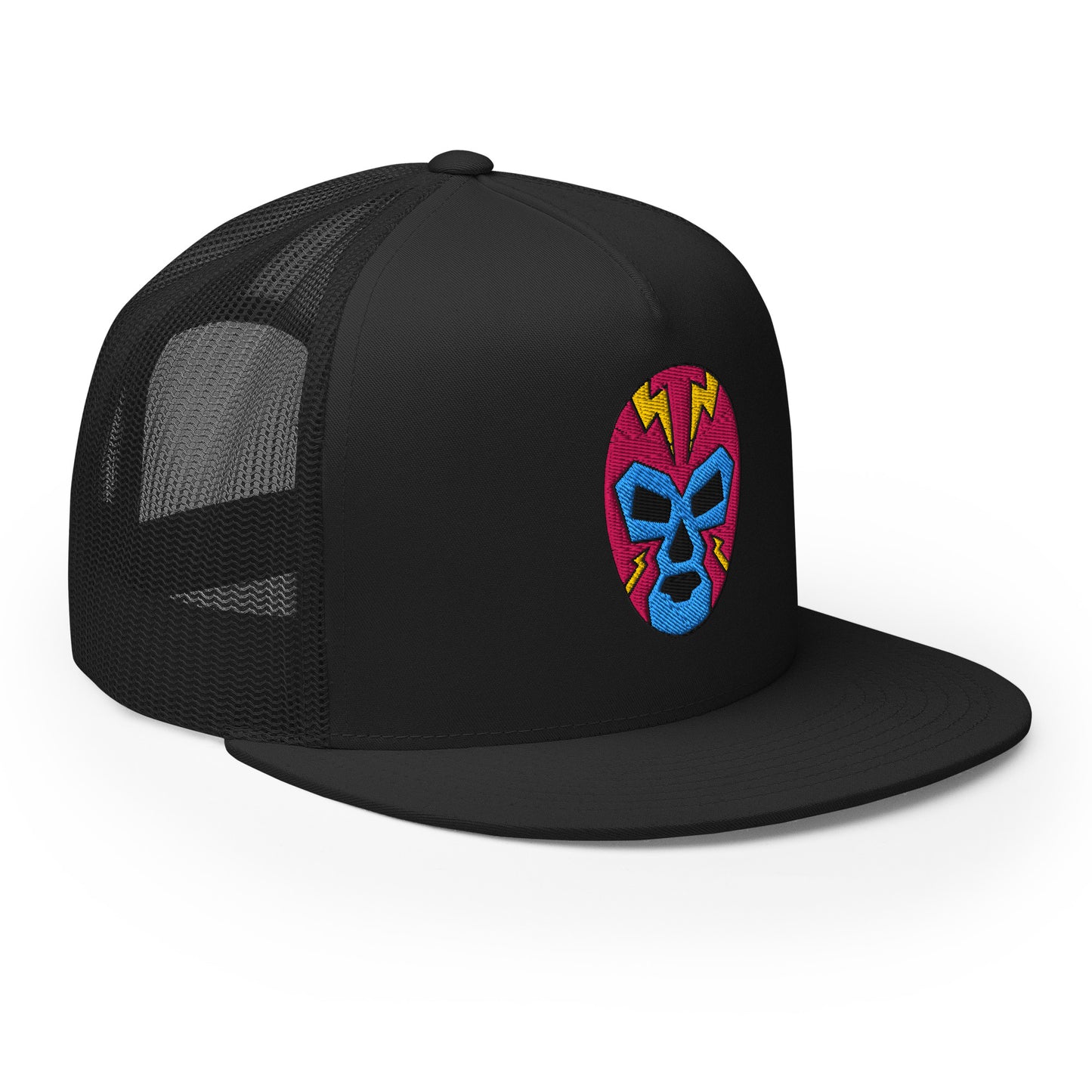 original luchador mask lucha libre trucker cap snapback hat by charlotte rose