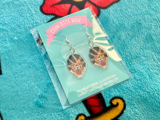 Original Tiger Lady Earrings by Charlotte Rose