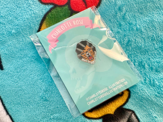 Tiger Lady Pin Badge