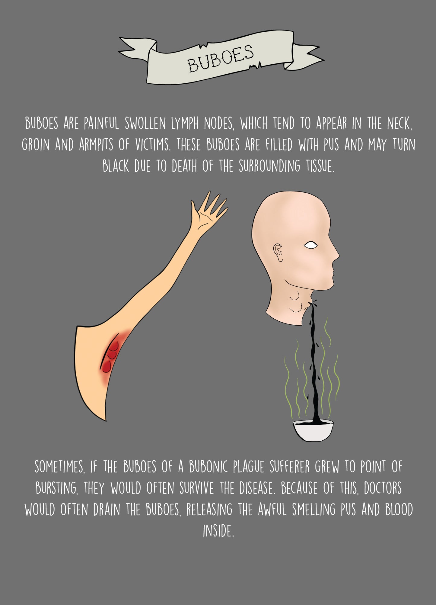 original educational zine about the plague black death by charlotte rose