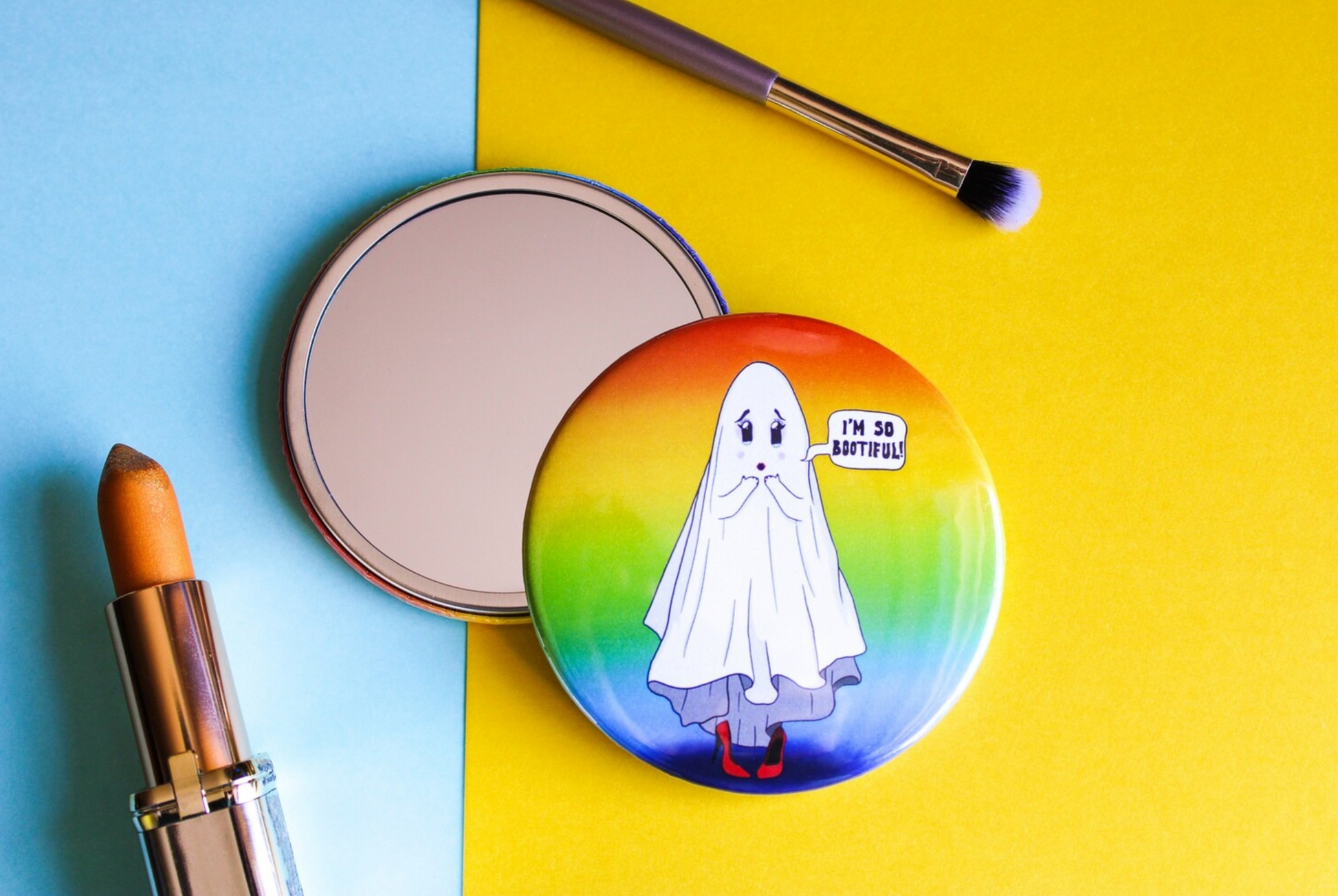 original queer ghost pocket mirror from charlotte rose