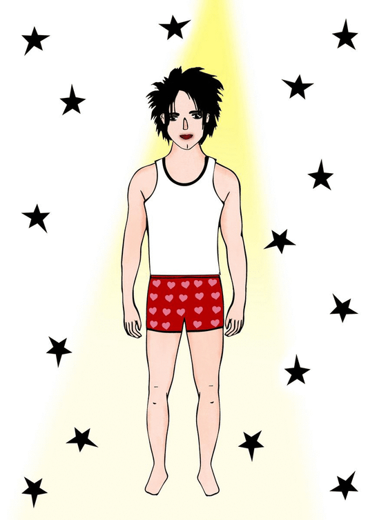 original robert smith the cure paper doll set from charlotte rose