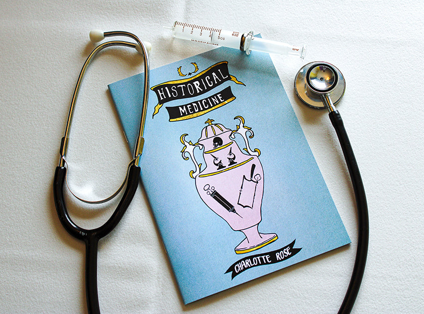 original educational book zine about medical history vintage medicine by charlotte rose
