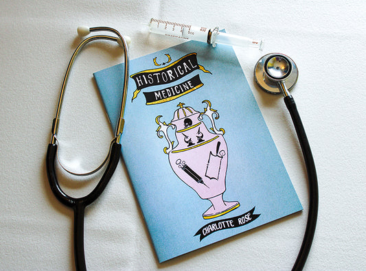 original educational book zine about medical history vintage medicine by charlotte rose