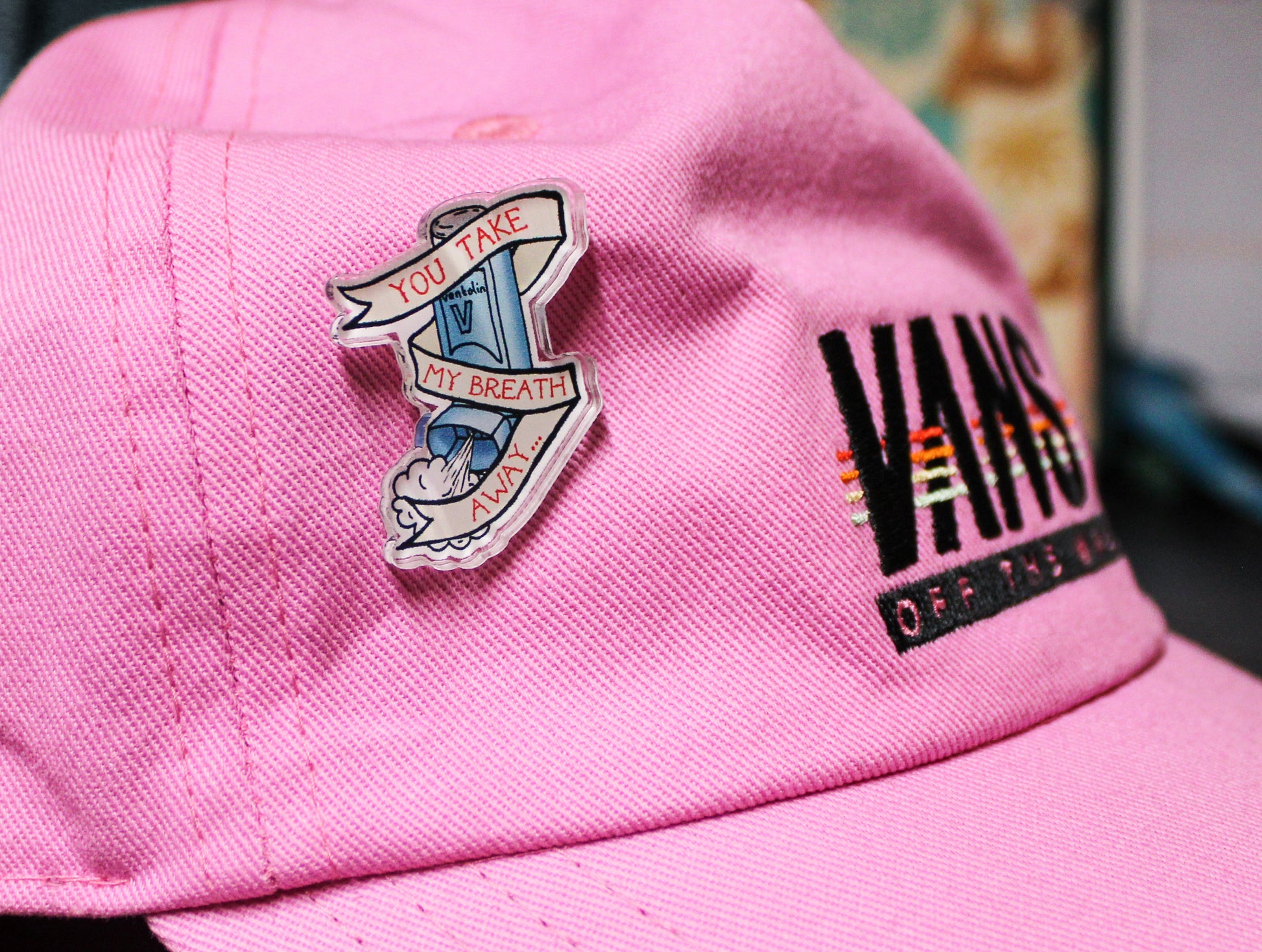 original tattoo style pin badge from charlotte rose