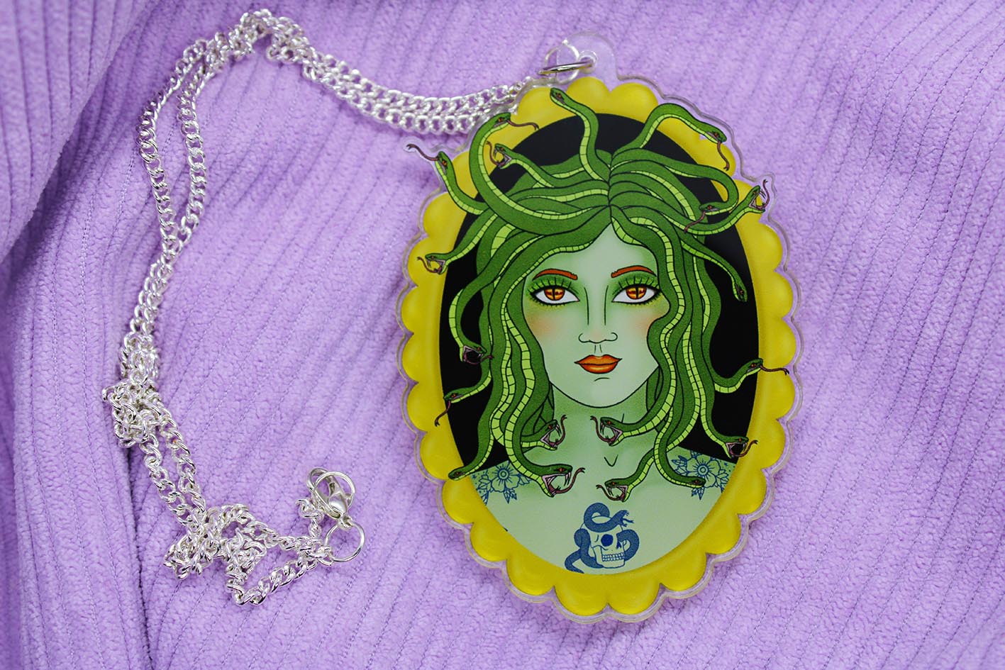 original medusa cameo necklace from charlotte rose