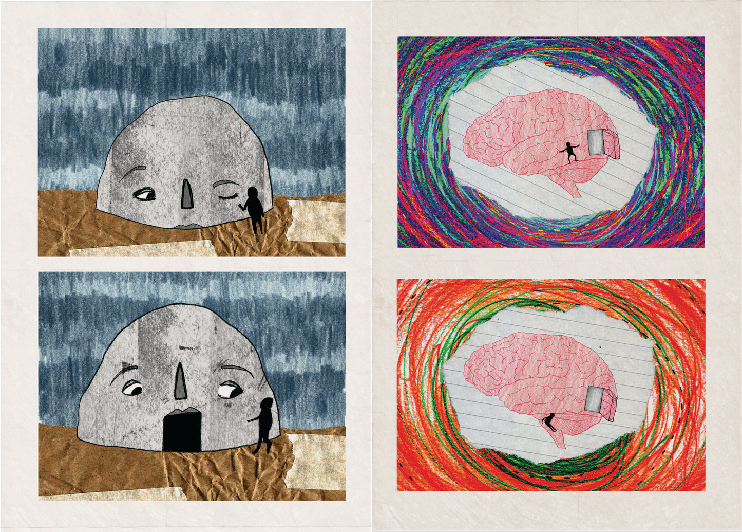 original silent comic zine from charlotte rose