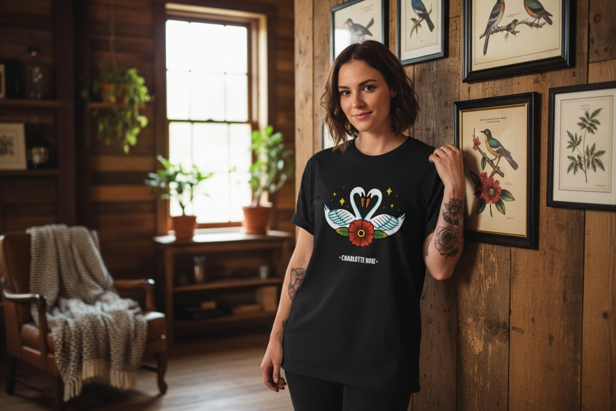 Swans in Love Unisex Tee