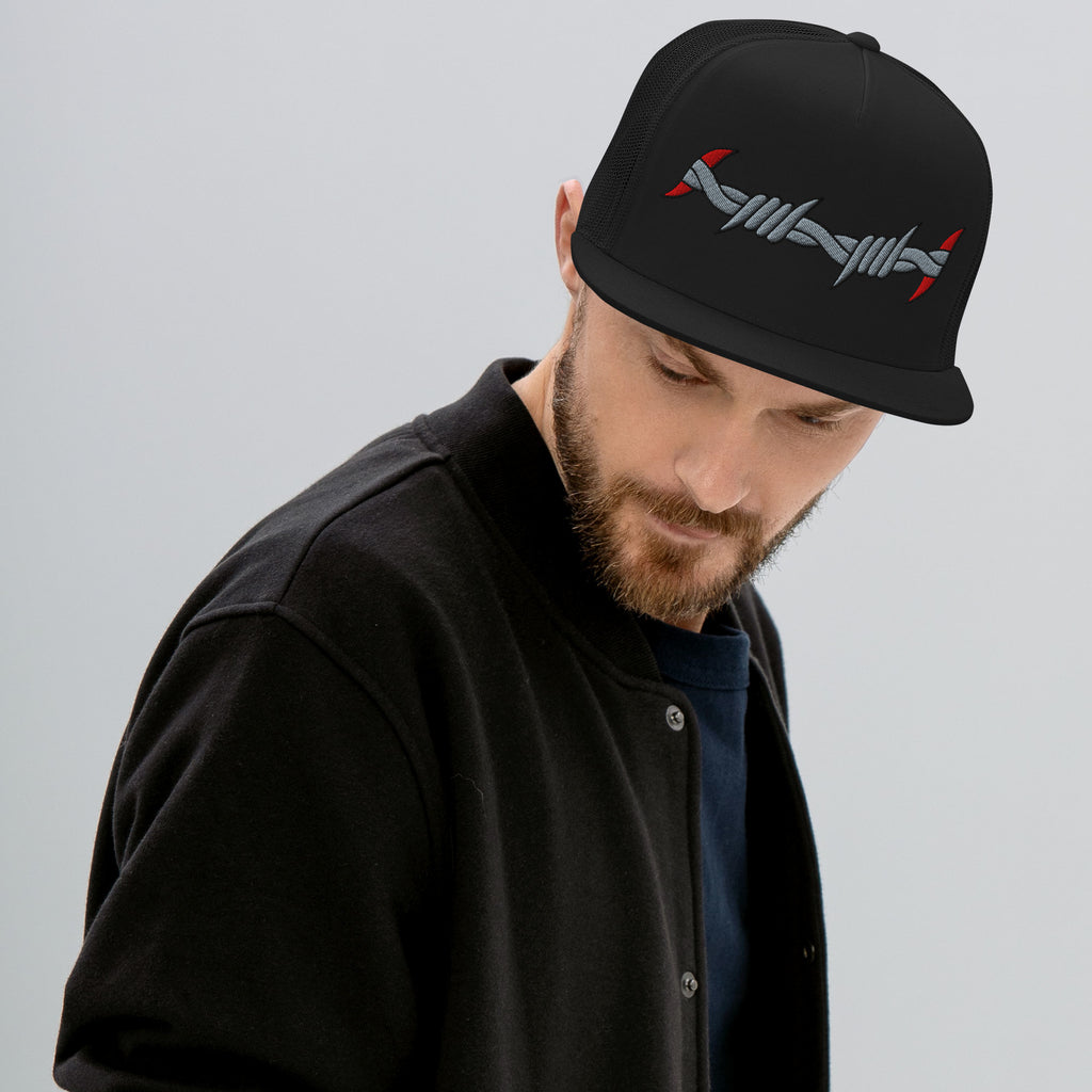 original barbed wire trucker cap snapback hat by charlotte rose