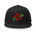 original traditional flower tattoo trucker cap snapback hat by charlotte rose