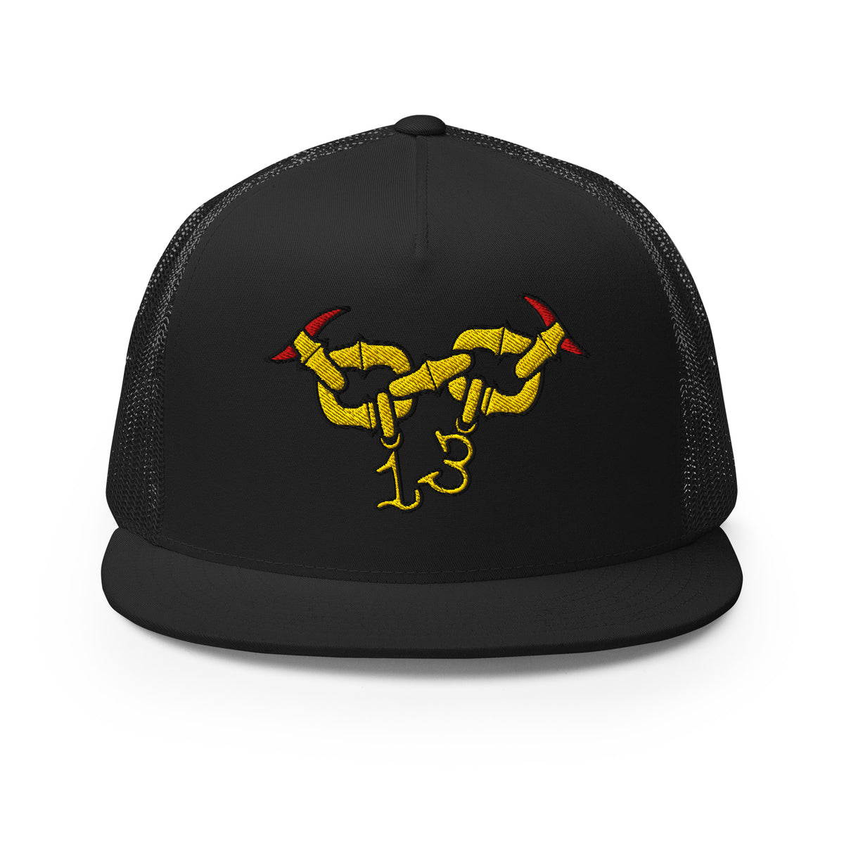 original gold chain lucky 13 trucker cap snapback hat by charlotte rose