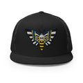 original death head hawkmoth trucker cap snapback hat by charlotte rose