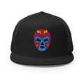 original luchador mask lucha libre trucker cap snapback hat by charlotte rose