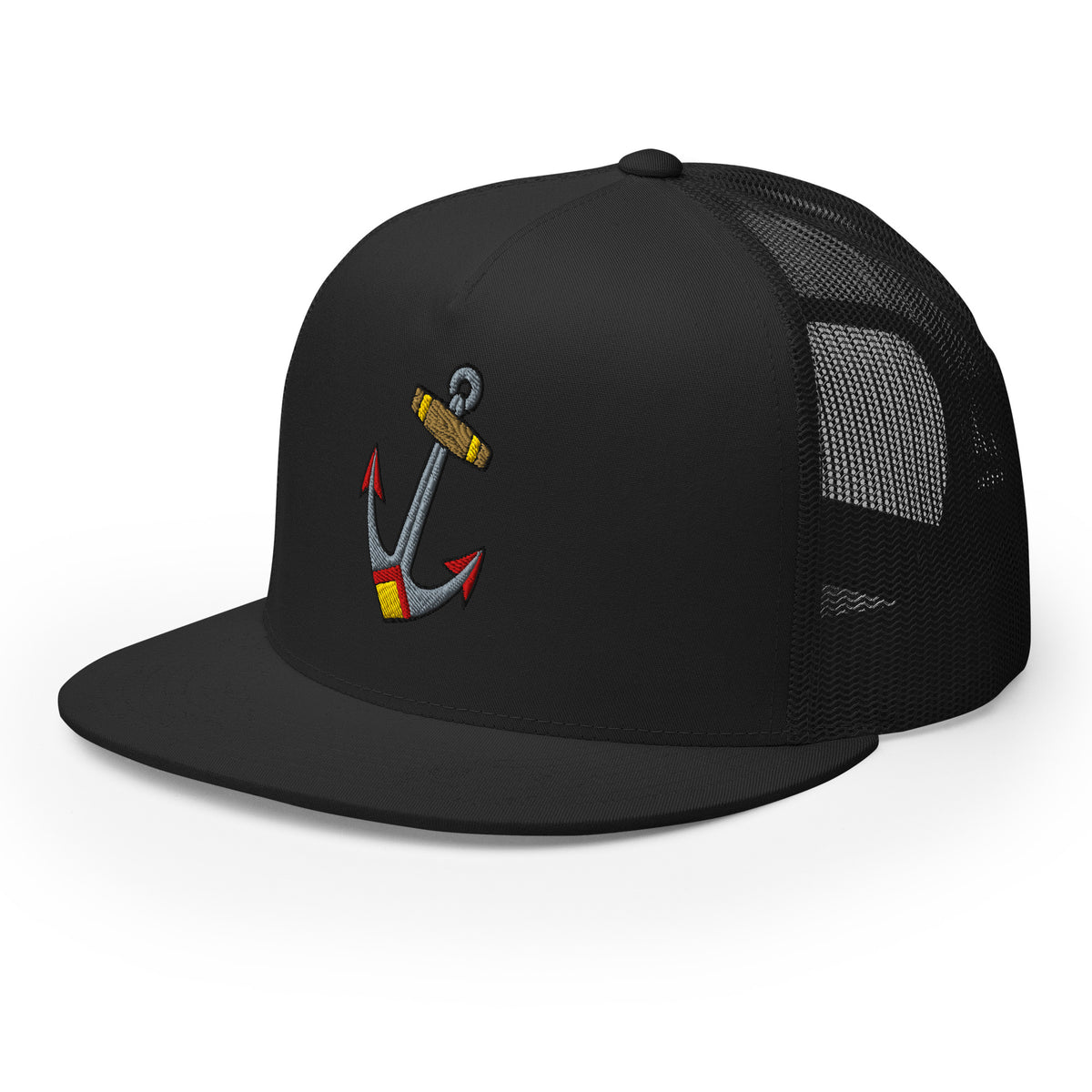 original anchor trucker cap snapback hat by charlotte roseProduct mockup
