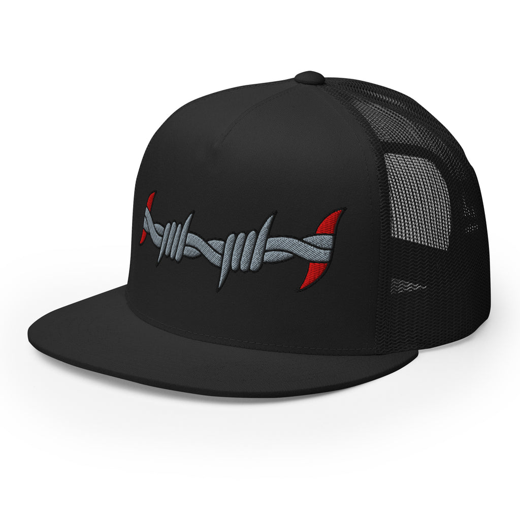 original barbed wire trucker cap snapback hat by charlotte rose