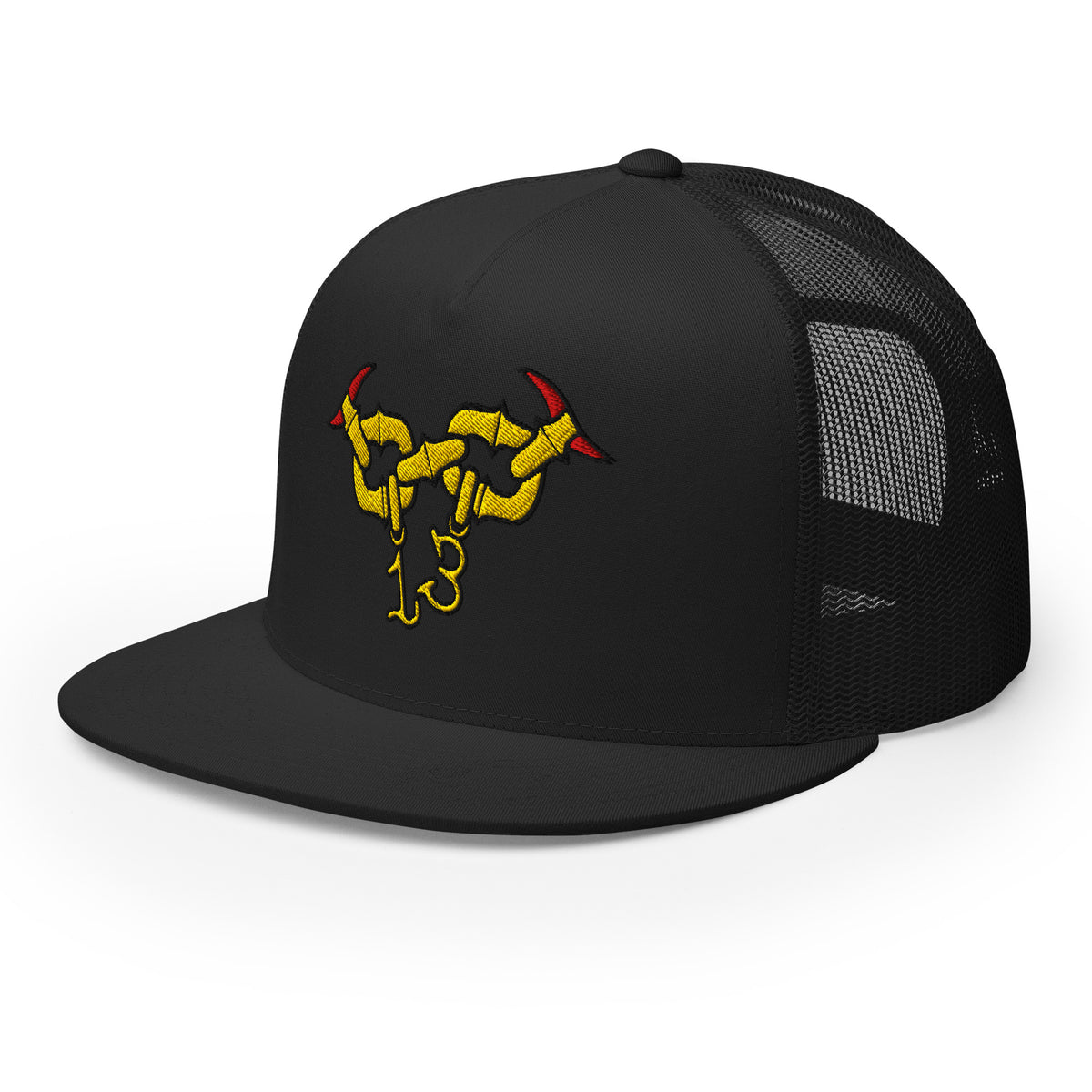 original gold chain lucky 13 trucker cap snapback hat by charlotte rose