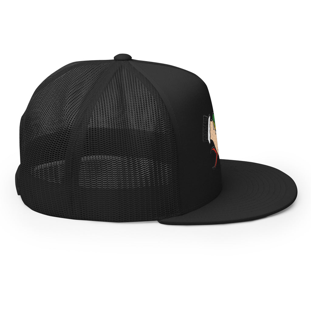 original snake handshake trucker cap snapback hat by charlotte rose