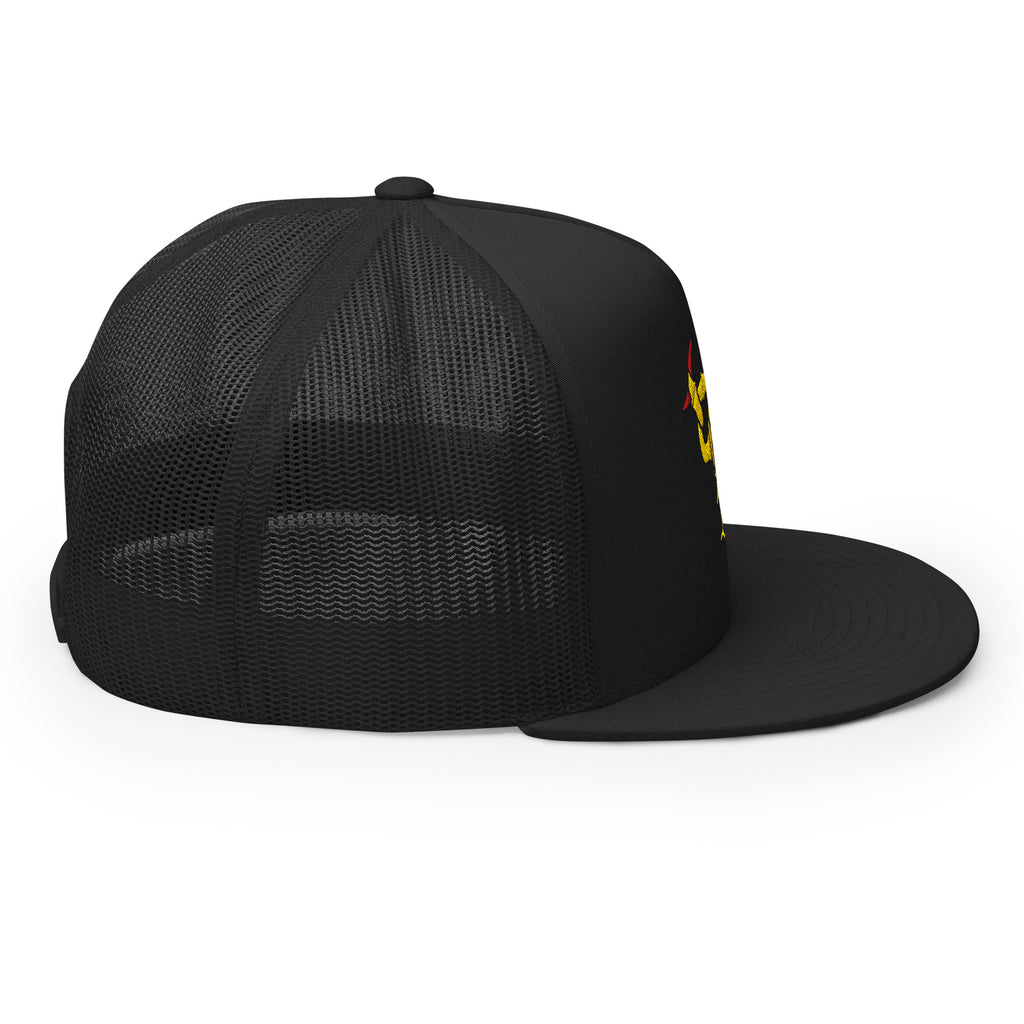 original gold chain lucky 13 trucker cap snapback hat by charlotte rose