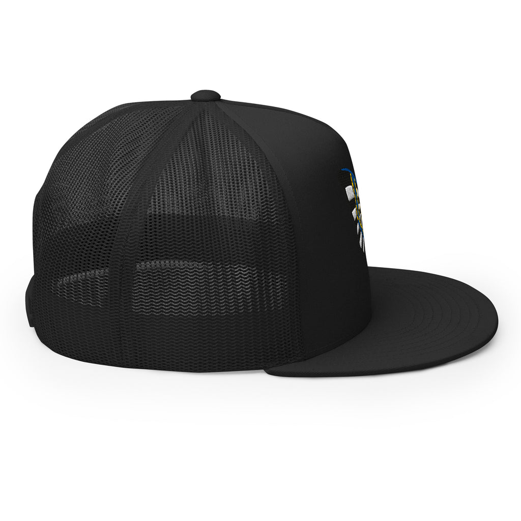 original death head hawkmoth trucker cap snapback hat by charlotte rose