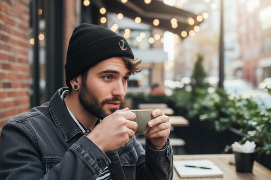 Anchor Embroidered Beanie
