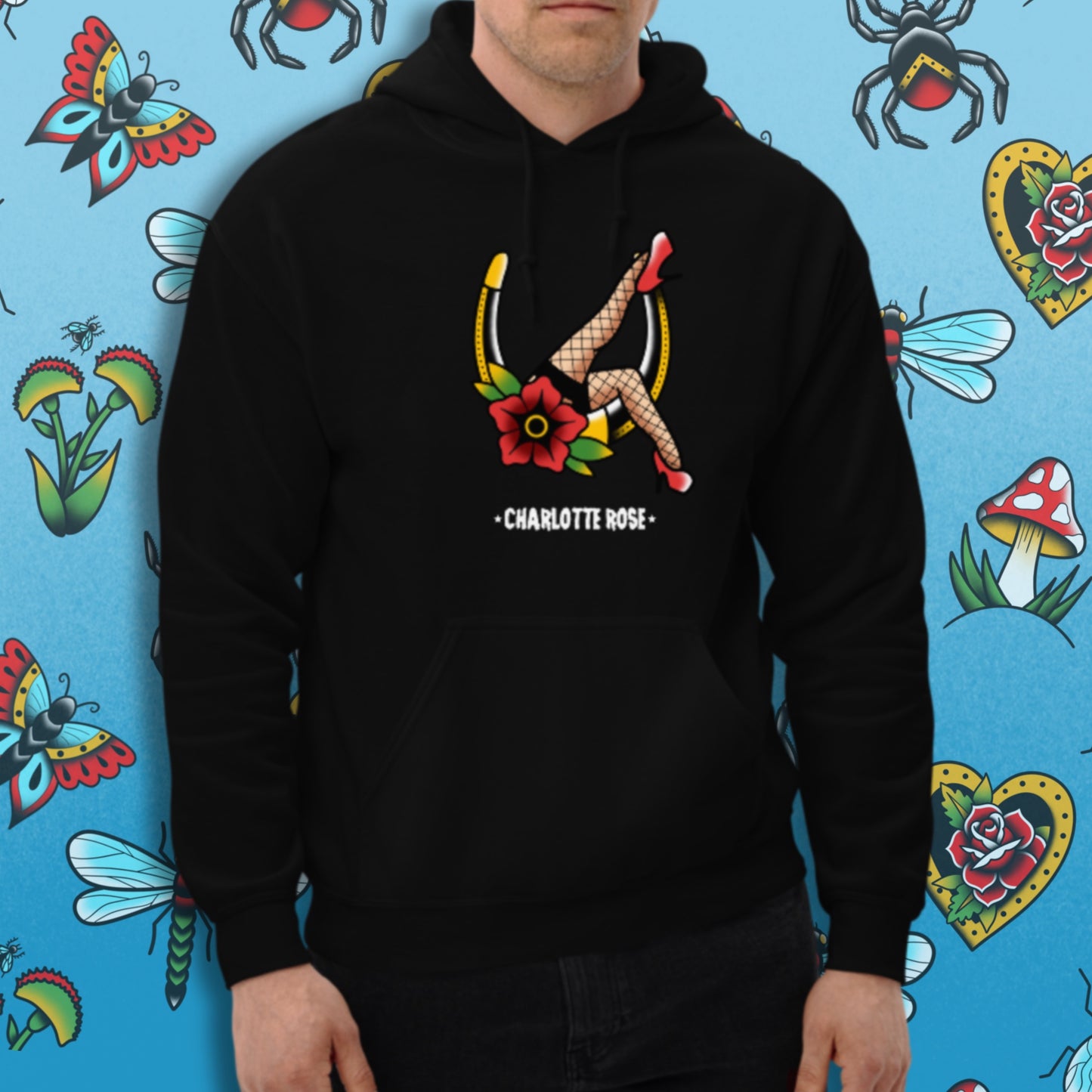 Pin Up Horseshoe Unisex Hoodie