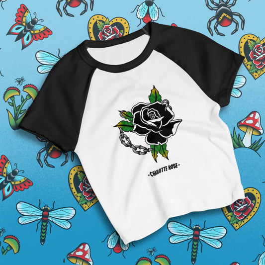 Women’s micro rib raglan baby tee