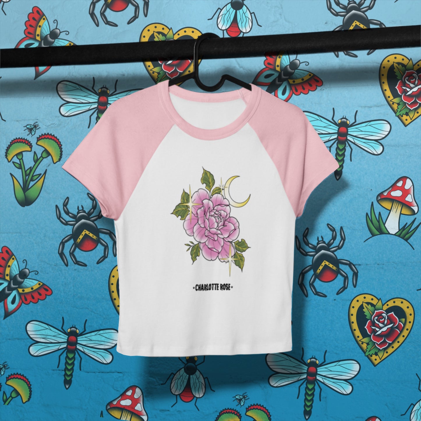 Women’s micro rib raglan baby tee