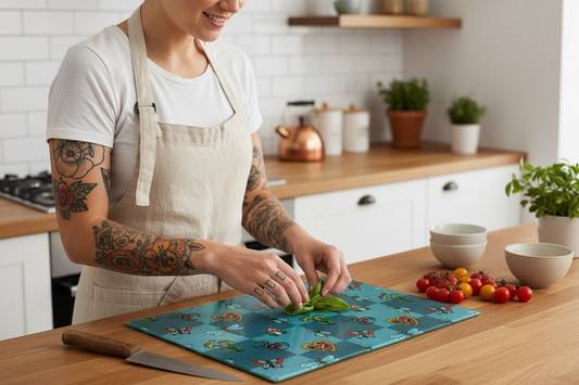 Insect Flash Glass cutting board