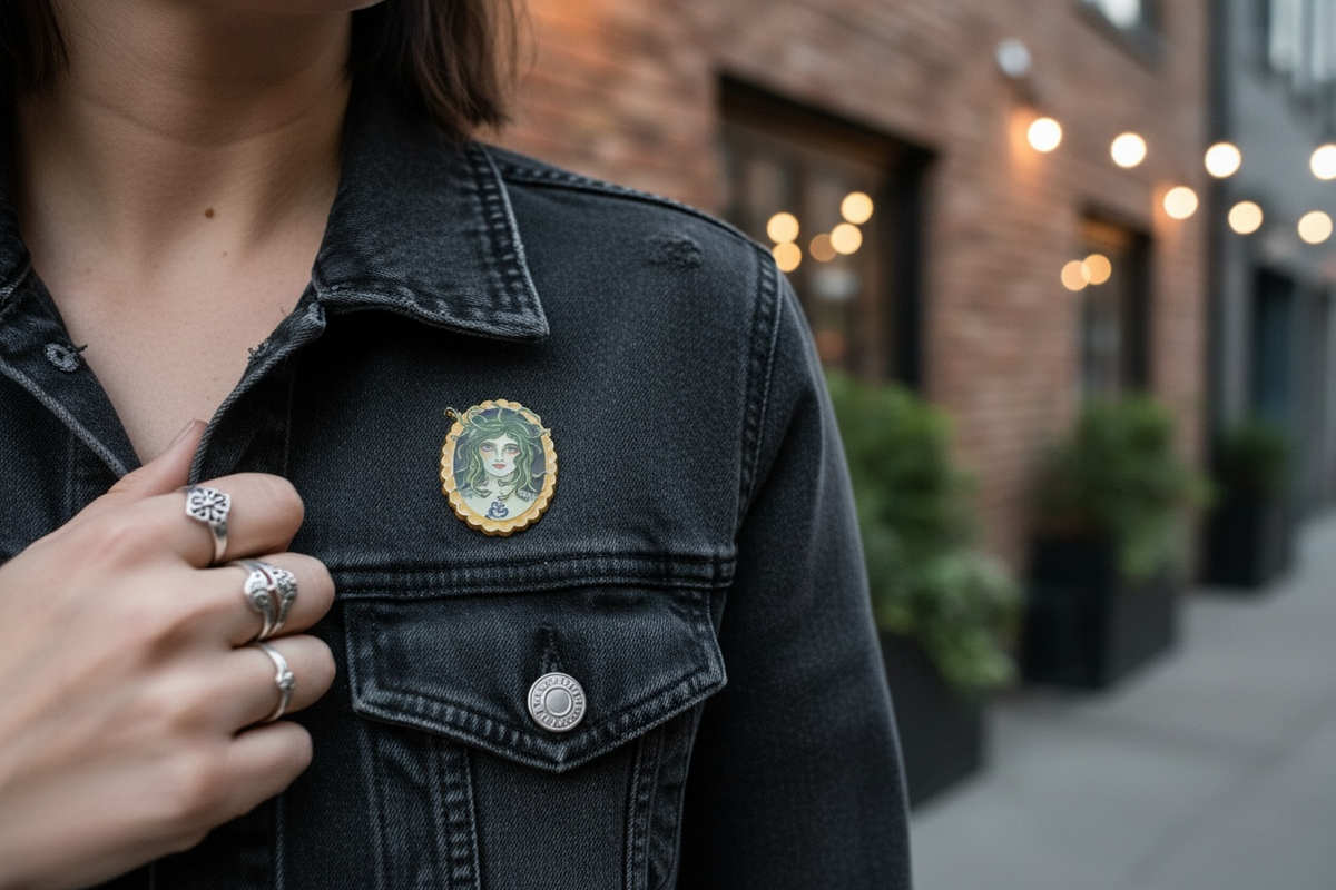 Medusa Pin Badge