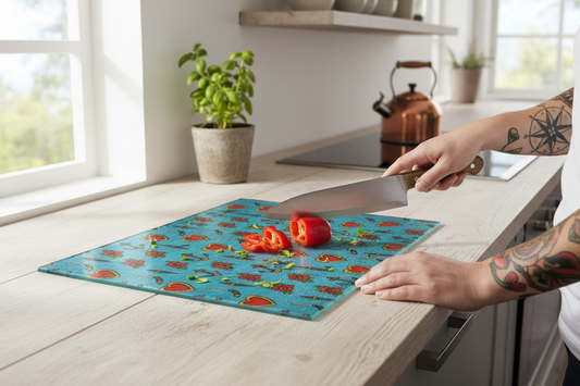 Trad Flash Glass cutting board