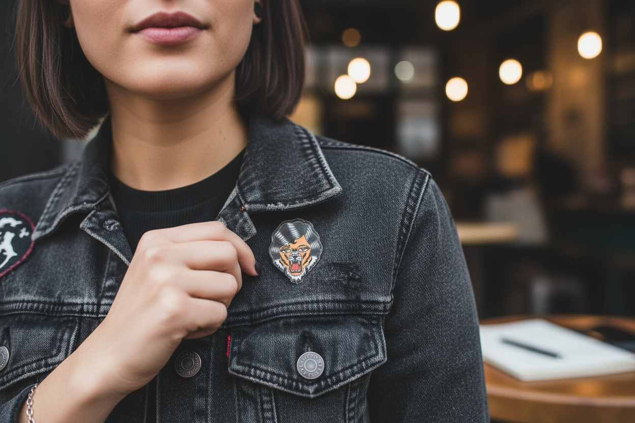 Tiger Lady Pin Badge