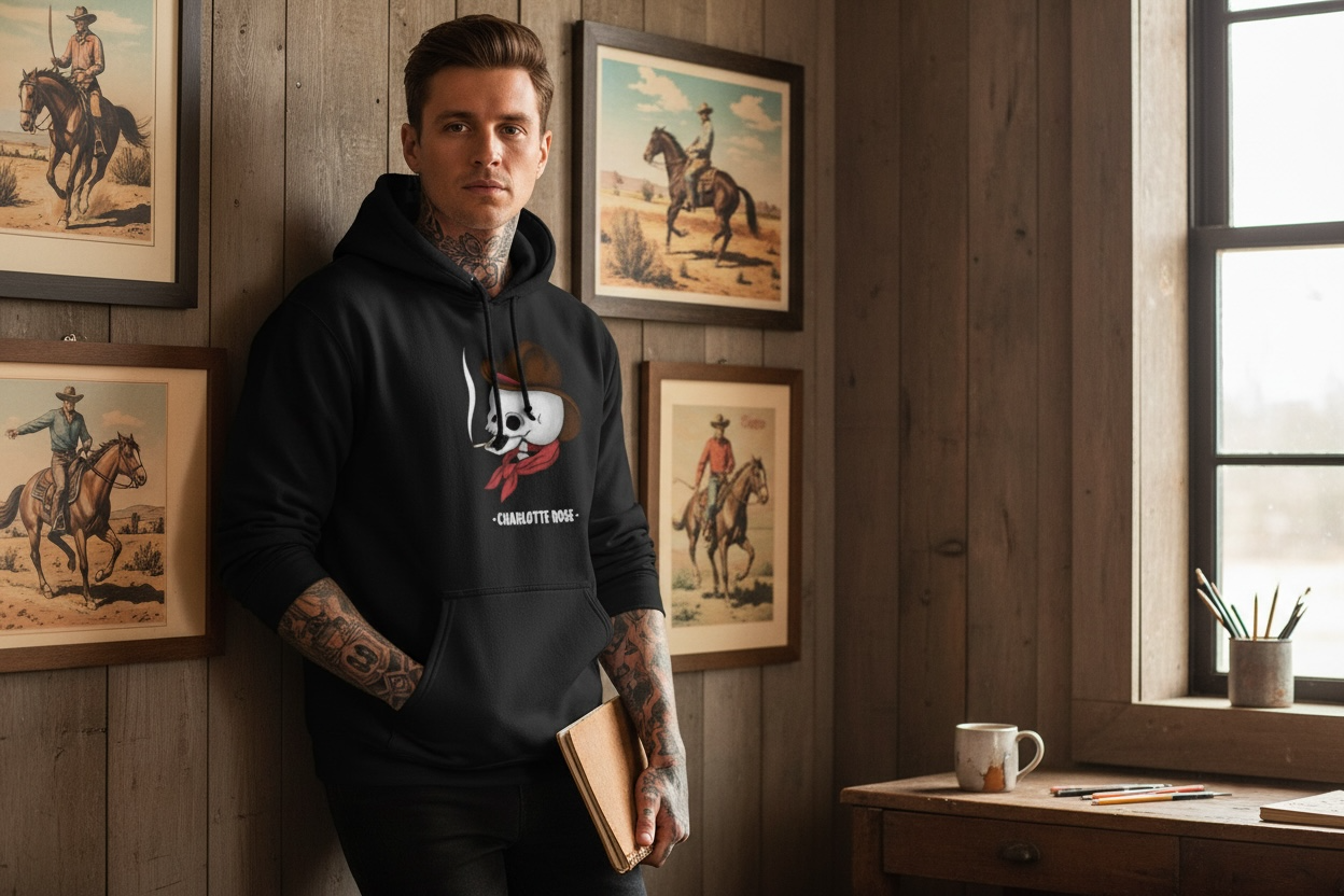 Smoking Skull Unisex Hoodie