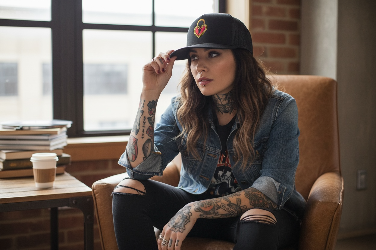 Heart Locket Trucker Cap