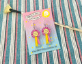 original tortured artist rosette art award earrings by charlotte rose