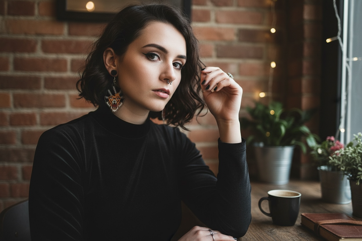 Tiger Lady earrings