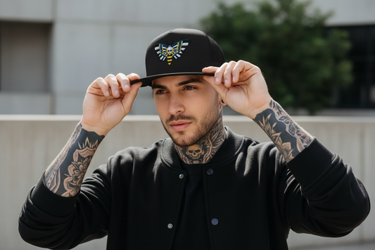 Death Moth Trucker Cap - Gothic Alternative Hat | Dark Aesthetic Headwear