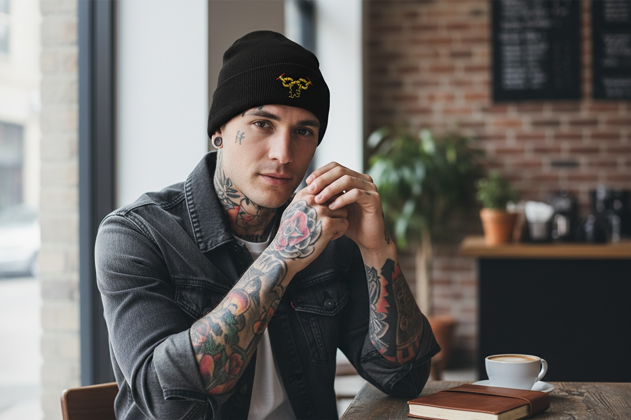 Golden 13 Embroidered Beanie