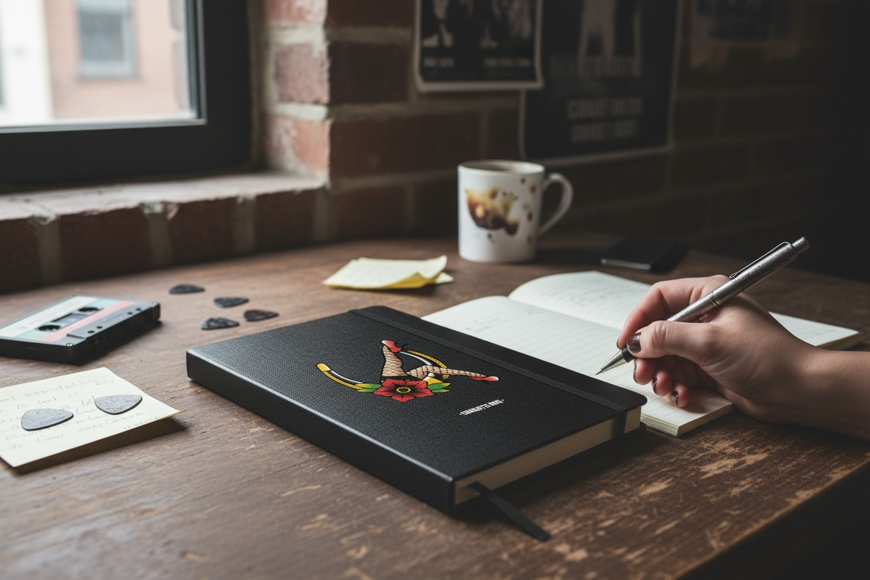 Pin Up Horseshoe Hardcover Notebook