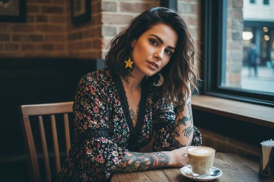 Star and Moon Earrings