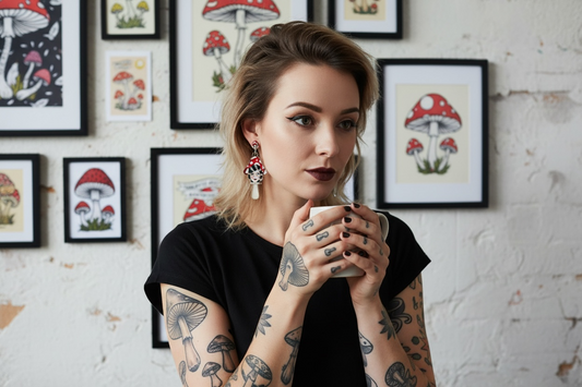Mushroom Lady earrings