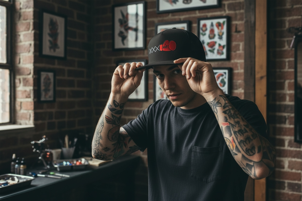 Spring Loaded Boxing Glove Trucker Cap