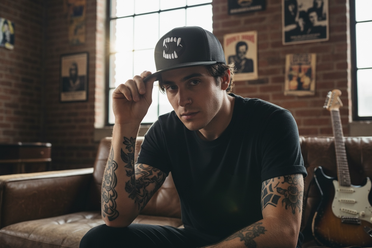 Vampire Teeth Trucker Cap