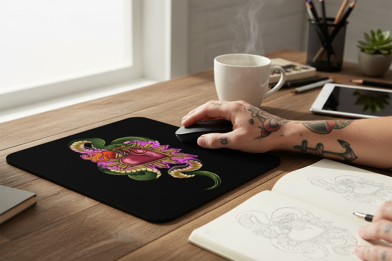 Sacred Snake Mouse pad