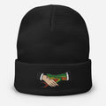 original embroidered snake handshake beanie hat from charlotte rose