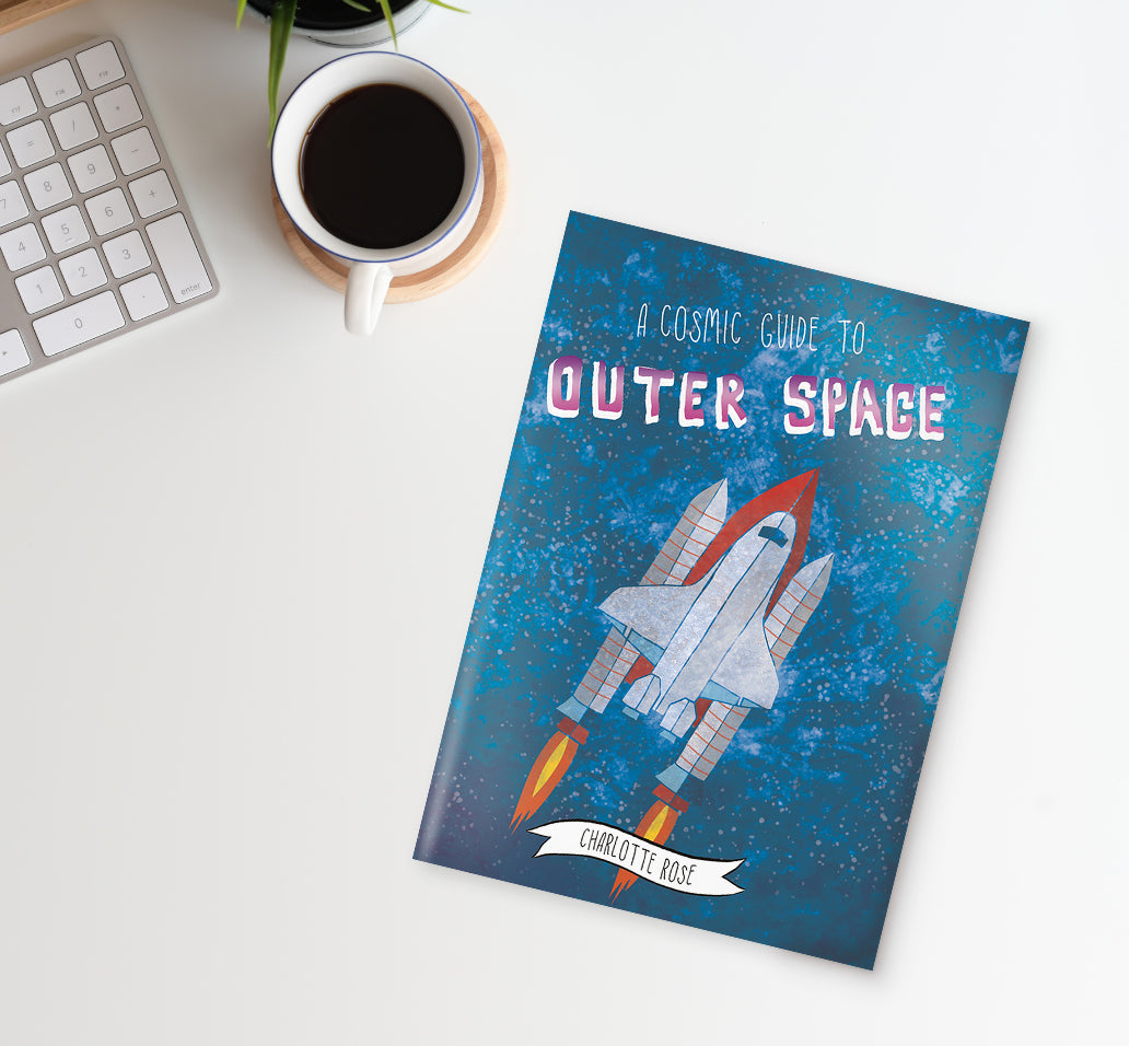 original educational zine about space from charlotte rose
